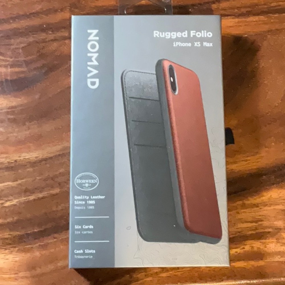 Nomad Brown Leather iPhone Case XS Max